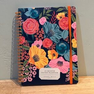 NWTS 2025 Weekly & Monthly Planner Made By Steel Mill. Vibrant Floral Design